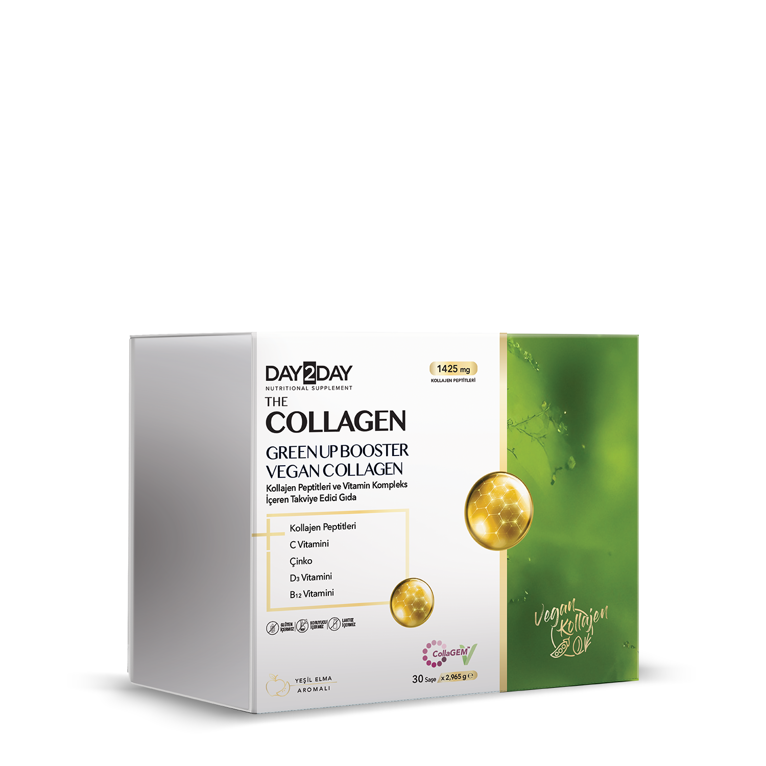 D2D_Collagen_GreenUp.png Day2Day The Collagen Green Up Booster - Görsel 1